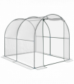 Greenhouse Walk-in Tunnel Clear PVC Cover Steel Frame S Size 2.5m x 2m x 2m