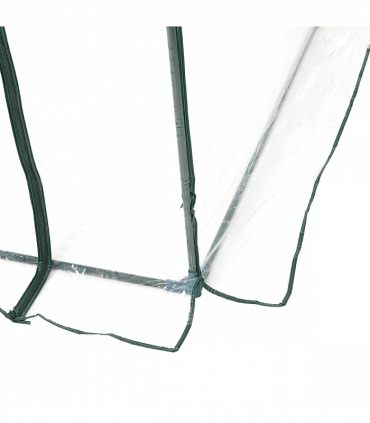Greenhouse Walk-in Tunnel Clear PVC Cover Steel Frame S Size 2.5m x 2m x 2m
