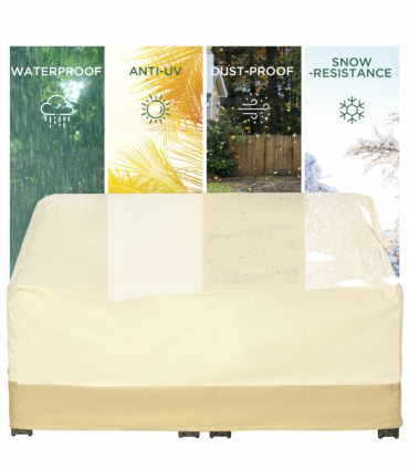 Waterproof Furniture Cover Oxford fabric Beige 152cm x 87cm x 79cm