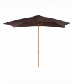 Wooden Garden Parasol Umbrella Coffee 3m x 2m