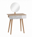 Wooden Nordic Dressing Table Brown/White