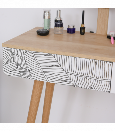 Wooden Nordic Dressing Table Brown/White