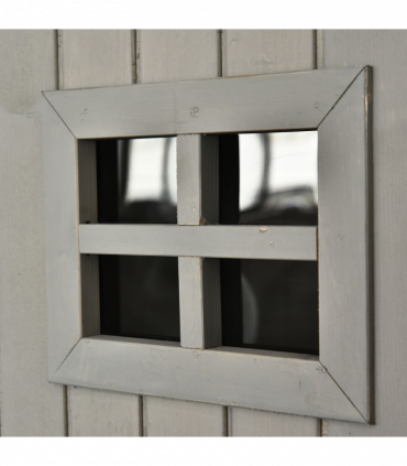 Wooden Outdoor Garden Shed 127.5L x 50W x 164H cm Grey