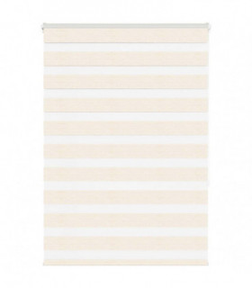 vidaXL Zebra Blind Marble Beige 110x150 cm Fabric Width 105.9 cm Polyester