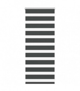 vidaXL Zebra Blind Black 60x100 cm Fabric Width 55.9 cm Polyester