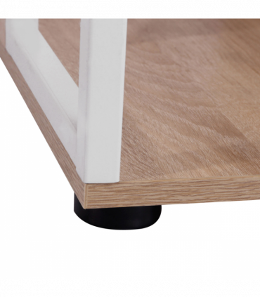 Workstation Computer Writing Desk W/2 Drawers Multi-Shelves-Oak/White