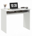 Study Desk White 90cmx50cmx74cm Particle Board Simple Style Sturdy Workstation
