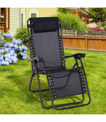 Zero Gravity Chair Adjustable Patio Lounge Chair Recling Seat Outdoor Patio