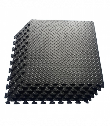 1 Pack LEAF Pattern Foam Mat 60X60- BLACK