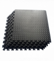 1 Pack LEAF Pattern Foam Mat 60X60- BLACK
