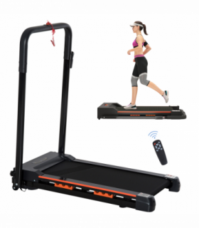 1-6 km/h Folding Motorized Treadmill Walking w/ Remote Stopper Fitness HOMCOM