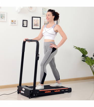 1-6 km/h Folding Motorized Treadmill Walking w/ Remote Stopper Fitness HOMCOM