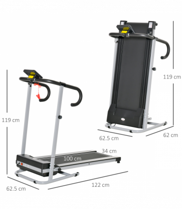 1.25HP Motorised Electric Treadmill Running Machine Fitness Folding HOMCOM
