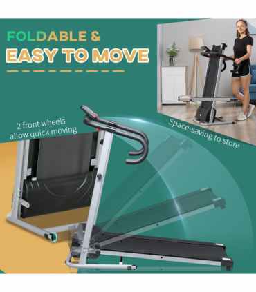 1.25HP Motorised Electric Treadmill Running Machine Fitness Folding HOMCOM