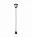 Garden Solar LED Lamp Post Black ABS 26.5cm x 26.5cm x 177cm 1.77m Tall