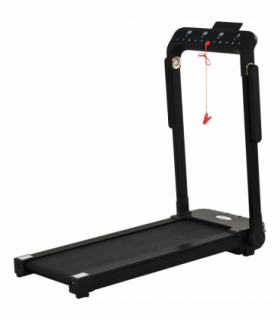 1.85HP Foldable Electric Treadmill Fitness Safety Lock LED Screen Black HOMCOM