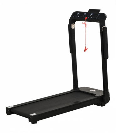 1.85HP Foldable Electric Treadmill Fitness Safety Lock LED Screen Black HOMCOM