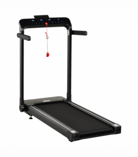 1.85HP Foldable Electric Treadmill Fitness Safety Lock LED screen-Black HOMCOM