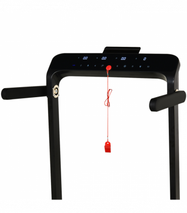 1.85HP Foldable Electric Treadmill Fitness Safety Lock LED screen-Black HOMCOM