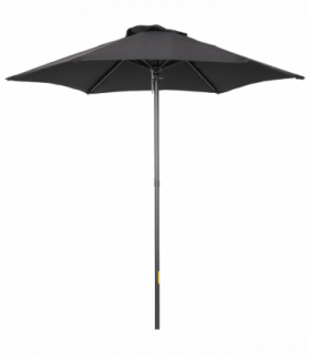 1.96m Parasol Patio Umbrella, Black