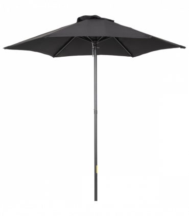 1.96m Parasol Patio Umbrella, Black