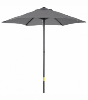 1.96m Parasol Patio Umbrella, Dark Grey