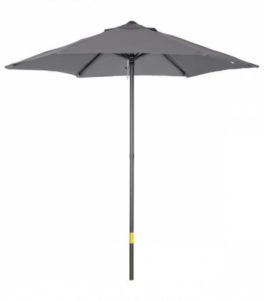 1.96m Parasol Patio Umbrella, Dark Grey