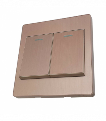 1/2/3 Gang Wall Switch Screw less Brushed Gold/Textured Cream/White Finish UK~3616