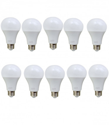 10 Pack 15W E27 Screw LED Light GLS bulbs, Energy Saving Edison  Cool White 6000K non dimmable lights
