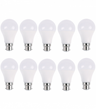 LED Light Bulbs 10 Pack 18W B22 Screw Cool White 6000K Non Dimmable Lights