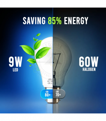 LED Light Bulbs 10 Pack 18W B22 Screw Cool White 6000K Non Dimmable Lights
