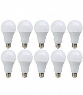 10 Pack 18W E27 Screw LED Light GLS bulbs, Energy Saving Edison  Cool White 6000K non dimmable lights