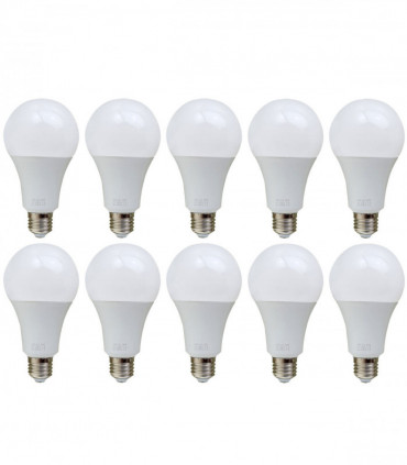 10 Pack 18W E27 Screw LED Light GLS bulbs, Energy Saving Edison  Cool White 6000K non dimmable lights