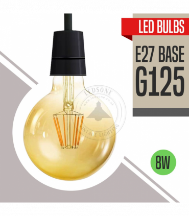 LED Dimmable Bulb 10 Pack E27 Vintage Amber Glass Warm white 2700K 8W 800lm