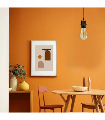 10 Pack Industrial Brushed Copper Pendant Light, Lampshade Addable E27 Lamp Holder Light