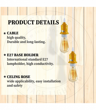 Pendant light 10 Pack Industrial White Metal/PVC Fitting with PVC Cable