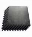 10 Pack LEAF Pattern Foam Mat 60X60- BLACK