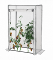 Greenhouse Plastic White 100cm x 50cm x 150cm Zipper Roll-up Door Outdoor