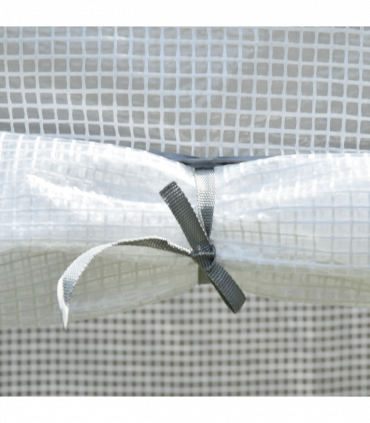 Greenhouse Plastic White 100cm x 50cm x 150cm Zipper Roll-up Door Outdoor