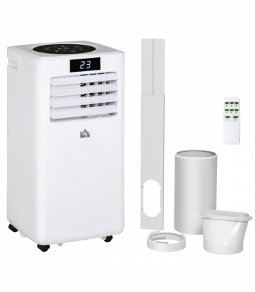 Portable Air Conditioner White 10000 BTU AC Unit Remote Bedroom HOMCOM