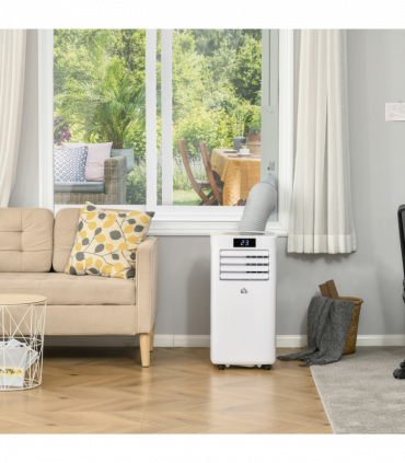 Portable Air Conditioner White 10000 BTU AC Unit Remote Bedroom HOMCOM