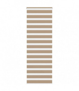 vidaXL Zebra Blind Sand Brown 75x200 cm Fabric Width 70.9 cm Polyester