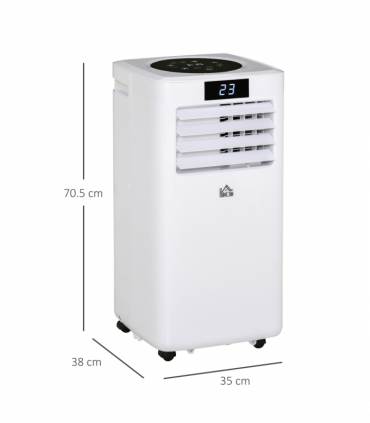 Portable Air Conditioner White 10000 BTU AC Unit Remote Bedroom HOMCOM