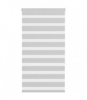 vidaXL Zebra Blind Light Grey 85x150 cm Fabric Width 80.9 cm Polyester