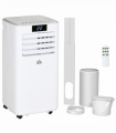 Portable Air Conditioner 10000 BTU White 16-22m² 4 Modes 2 Speeds LED Screen