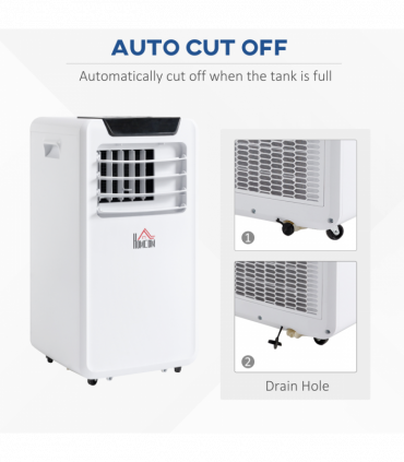 Portable Air Conditioner 10000 BTU White 68.4H x 36.7L x 35.3Wcm 10-18m²