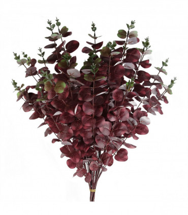 100cm Artificial Eucalyptus Foliage Burgundy