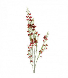 100cm Artificial Foliage with Small Flowers - Red