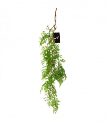 100cm Artificial Hanging Maidenhair Fern Plant Dark Green