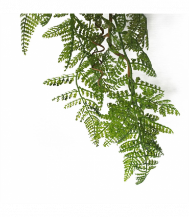 100cm Artificial Hanging Maidenhair Fern Plant Dark Green